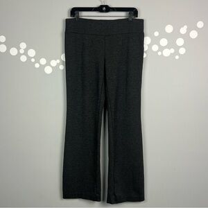 Ecru May Pull- On Bootcut Ponte Pants Size M Gray